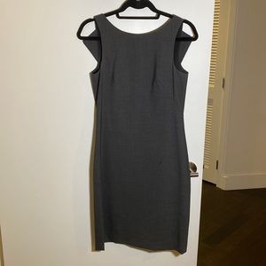Theory gray wool sheath dress size 2